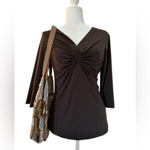 Elegant Brown Women's Top